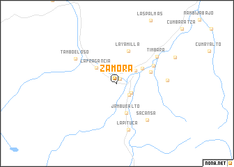 map of Zamora