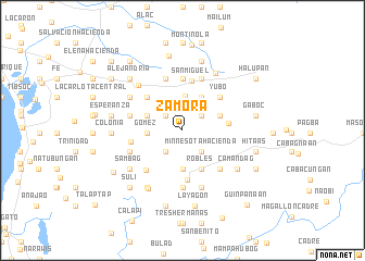 map of Zamora