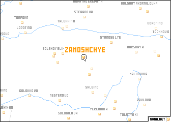 map of Zamoshch\