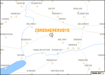 map of Zamoshe Pervoye