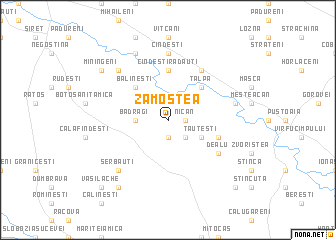 map of Zamostea