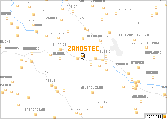 map of Zamostec