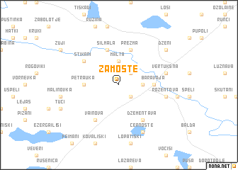 map of Zamoste