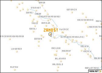 map of Zamost