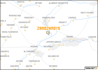 map of Zamozhnoye