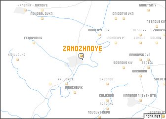 map of Zamozhnoye