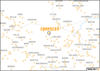 map of Zamršćen