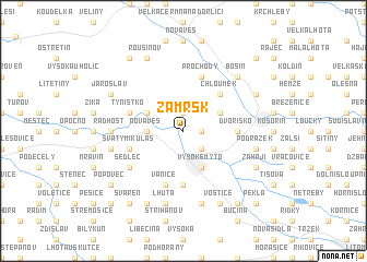 map of Zámrsk