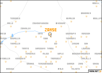 map of Zamsé