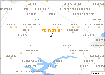 map of Zamyatino