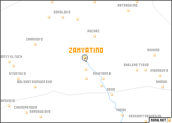 map of Zamyatino