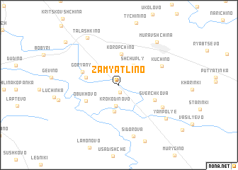 map of Zamyatlino