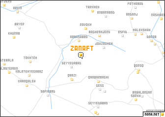 map of Zanaft
