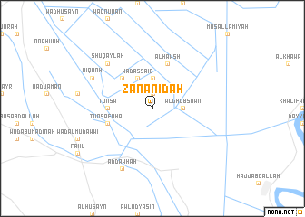 map of Zanānidah