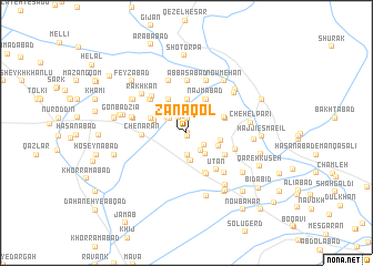 map of Zanāqol