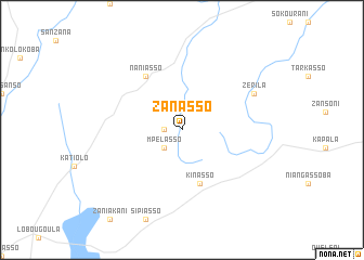 map of Zanasso