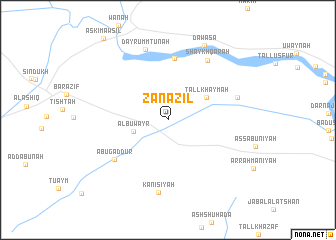 map of Zanāzil