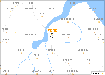 map of Zana