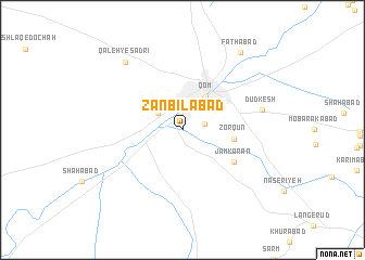 map of Zanbīlābād