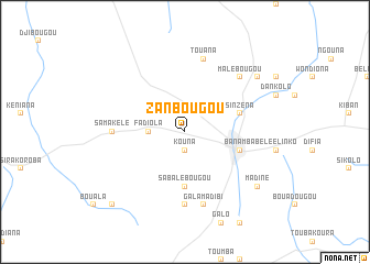 map of Zanbougou