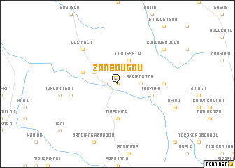 map of Zanbougou