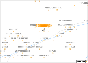 map of Zanbūrak