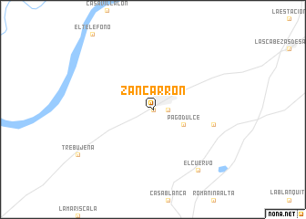 map of Zancarrón