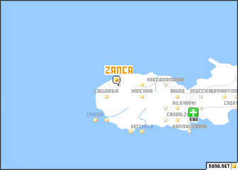 map of Zanca
