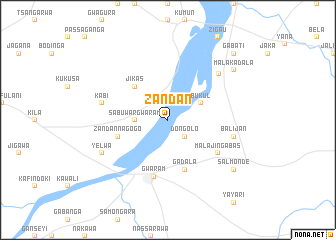 map of Zandan