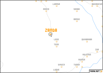 map of Zanda