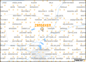 map of Zandeken