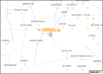 map of Zandelīj