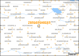 map of Zandershagen