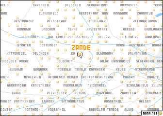 map of Zande