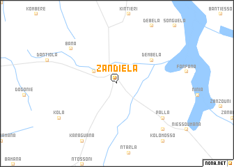 map of Zandiéla