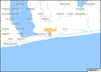 map of Zandji