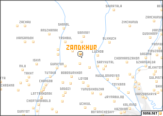 map of Zandkhur