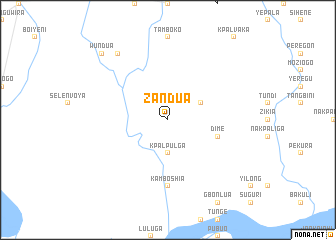 map of Zandua