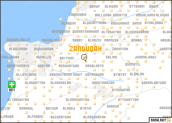 map of Zandūqah