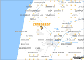 map of Zanegeest