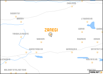 map of Zanegi