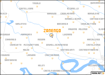 map of Zanengo