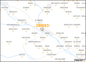 map of Zăneşti