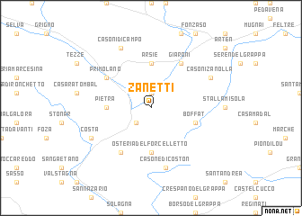 map of Zanetti