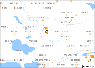 map of Zane