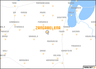 map of Zangabéléna