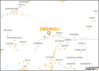 map of Zangai Kili