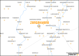 map of Zanga Kwara