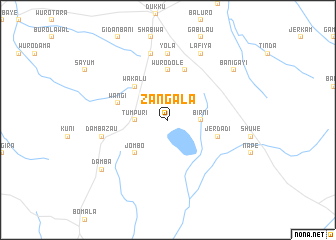 map of Zangala