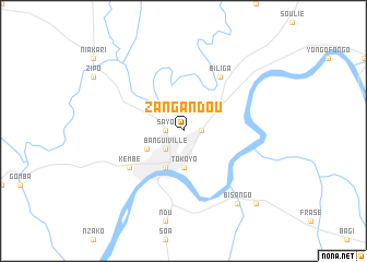 map of Zangandou